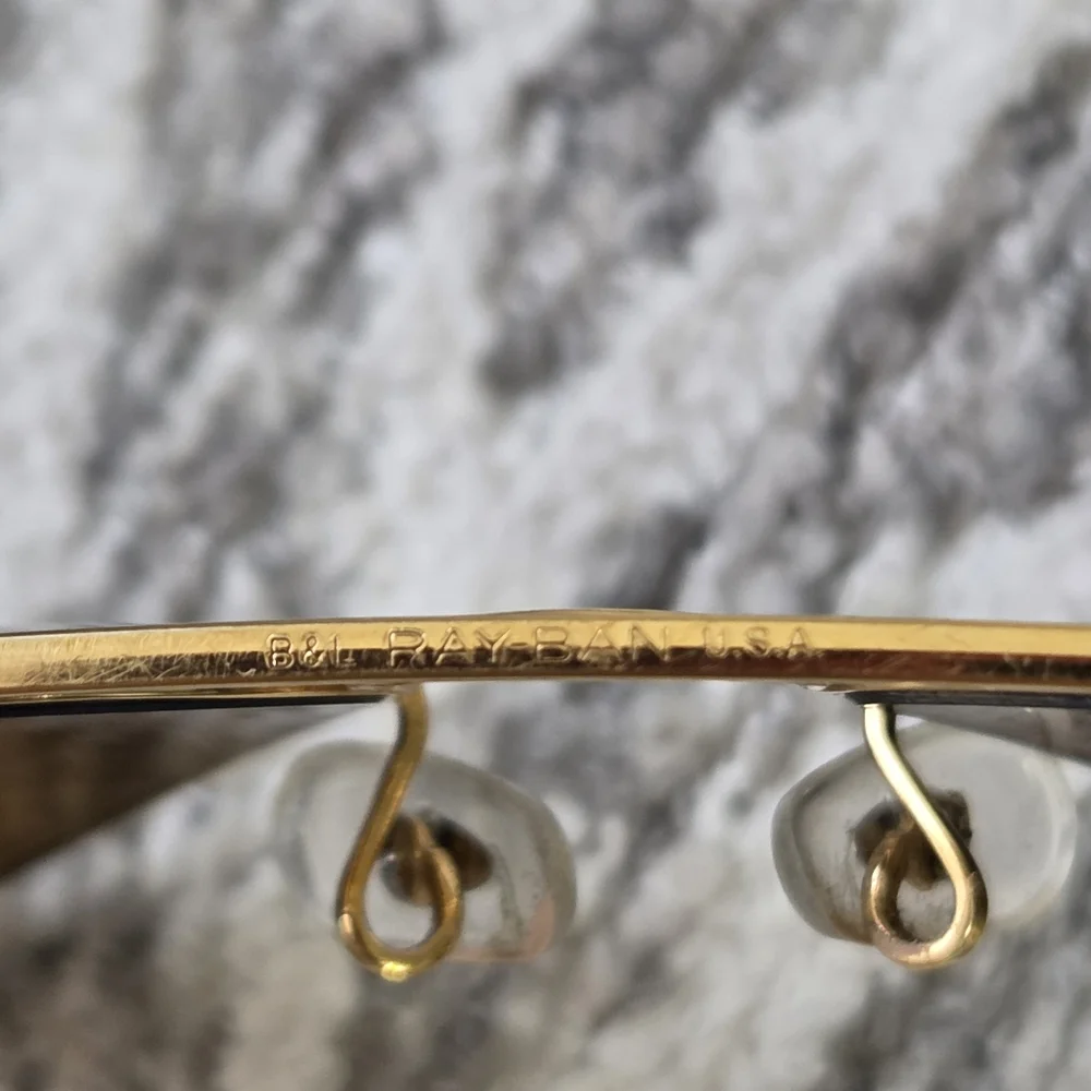 VINTAGE RAY BAN B&L B15 TOP-GRADIENT MIRRORED  AVIATOR SUNGLASSES‎